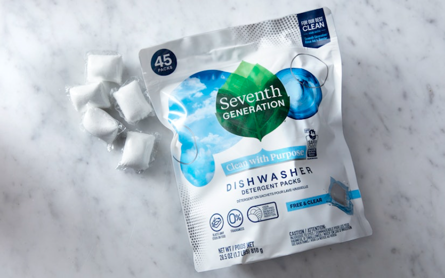 Seventh Generation Free & Clear Dishwasher Detergent Packs